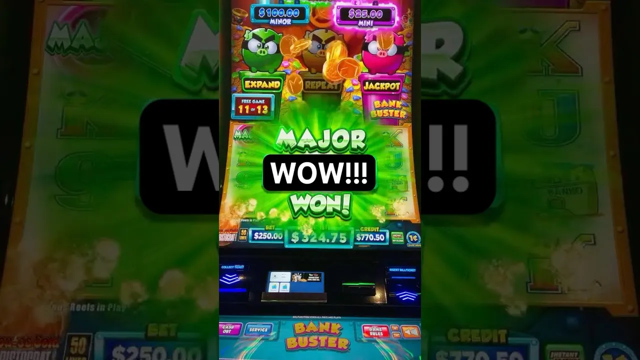 Bank Buster Bonus Buy Major: 500x win from clip