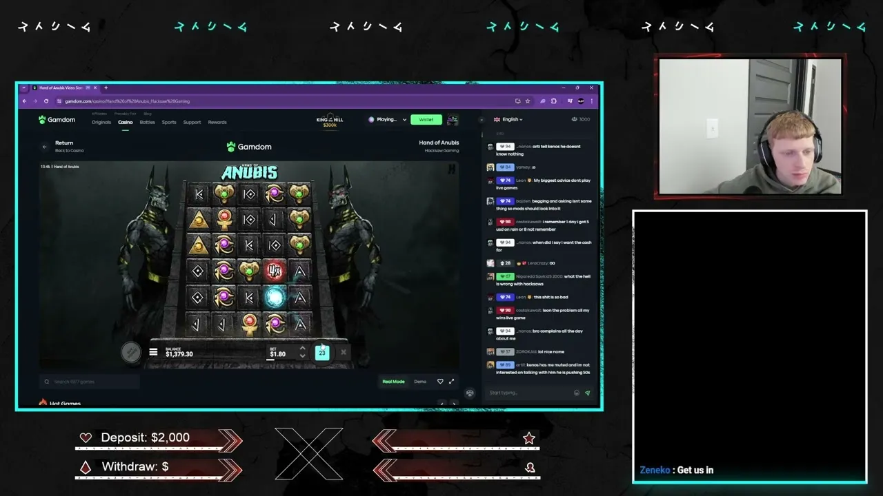 Hand of Anubis: Witness a HUGE 8247x Win on Hacksaw Gaming!