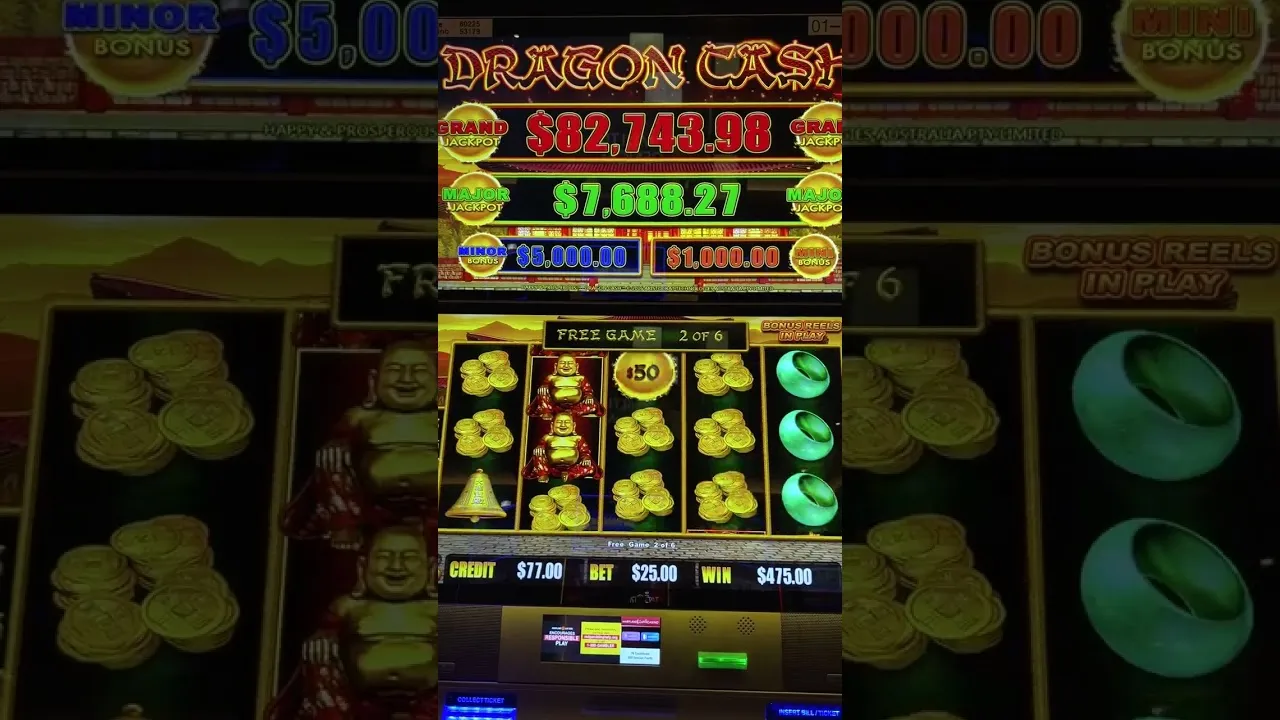 Aristocrat Dragon Cash Big Win 1119 Bonus Round