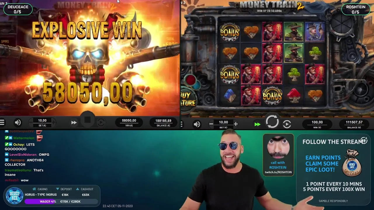 Money Train 2: HUGE 5805x Win on Relax Gaming Slot!
