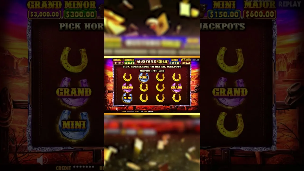 Mustang Gold 1000x Jackpot, Bonus Feature Trigger