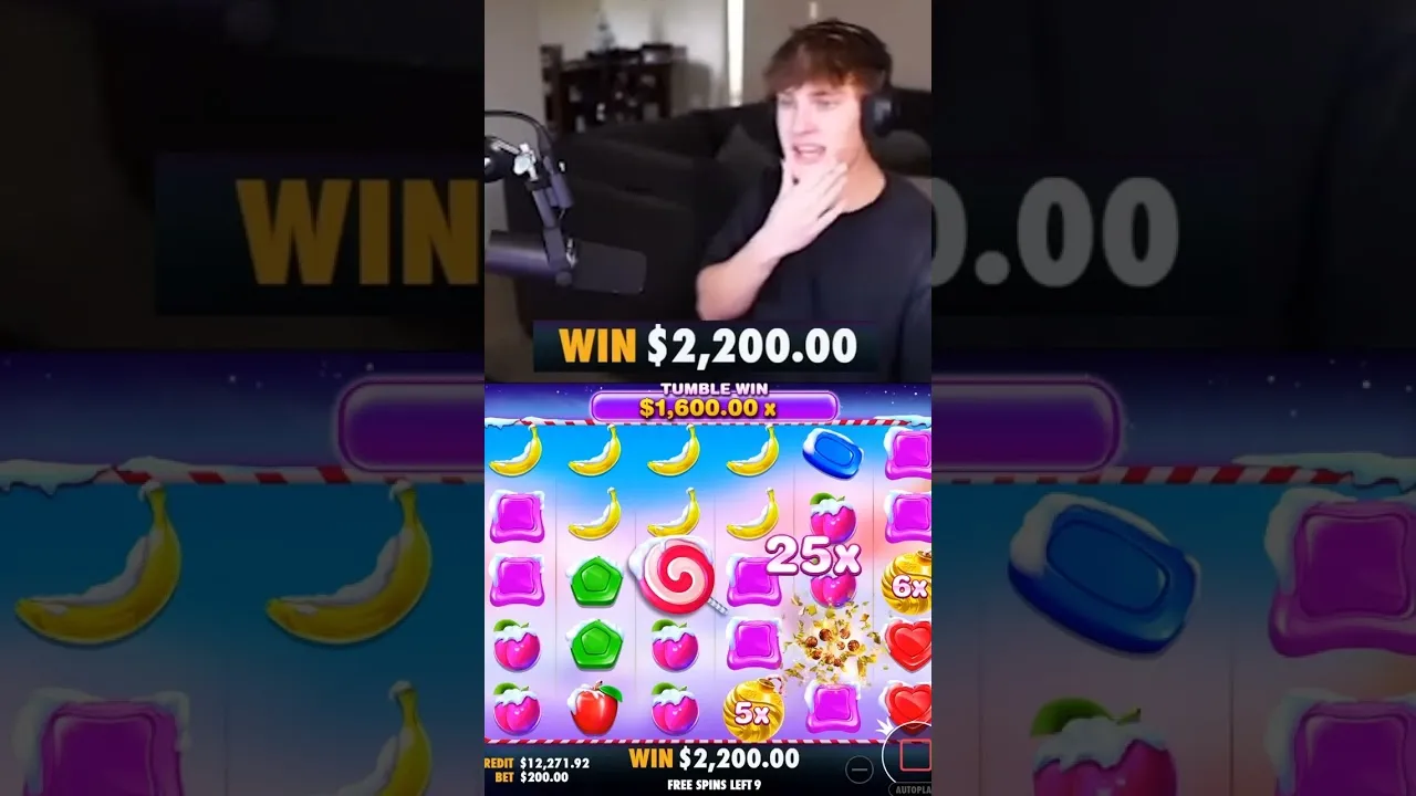 Sweet Bonanza Xmas: Epic Win & Reaction at Sensor Casino!