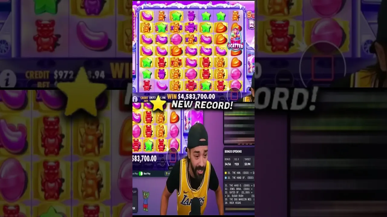 Sugar Rush: $5,000,000 MAX WIN on Pragmatic Play Slot!
