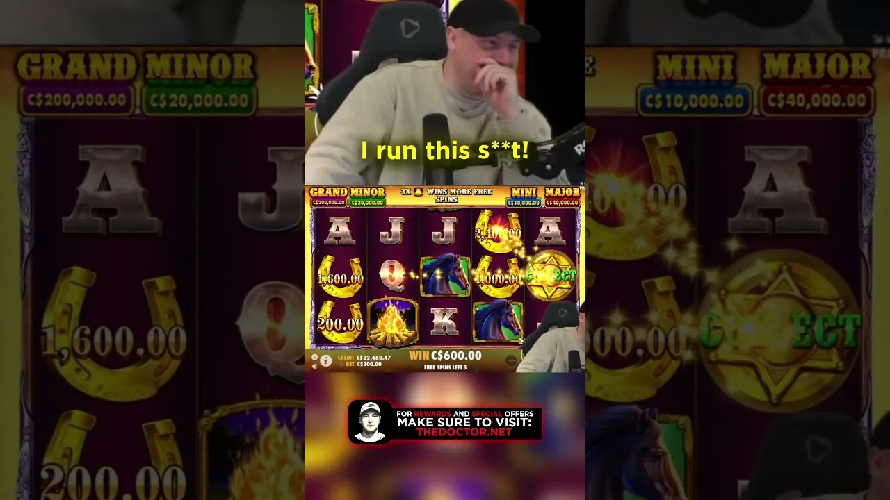 Mustang Gold Bonus Big Win: Streamer's 8 Free Spins