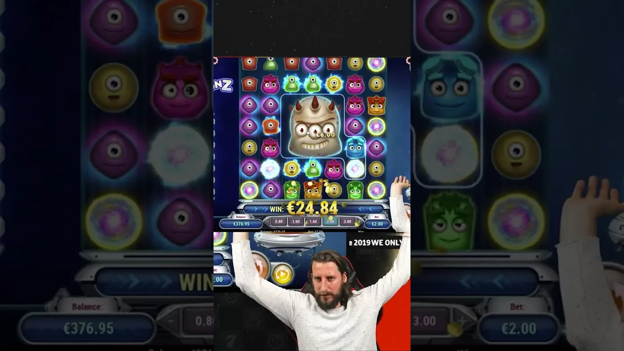 Reactoonz (Play'n GO): Epic 783x Win with Cluster Pays!