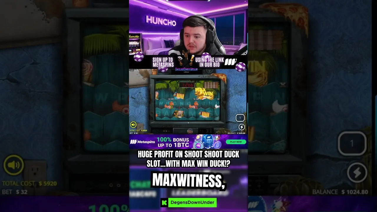 Shoot Duck 268x Win, Metaspins, Max Win Duck Hit
