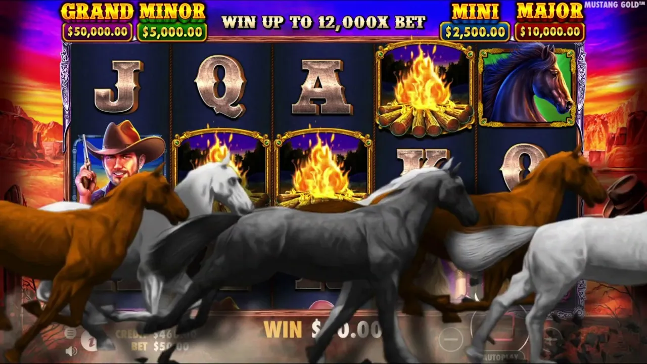 Mustang Gold 97x Jackpot Win, Free Spins Round