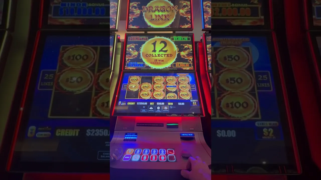 Dragon Link 215x Free Spins Triggering a Big Win