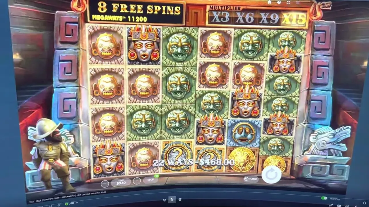 Gonzo's Quest Megaways: Huge Win with Bonus Spins!