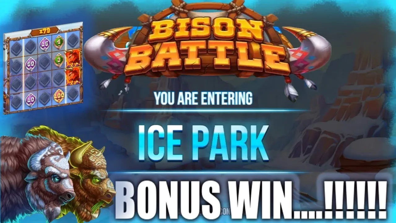 Bison Battle: HUGE Win from Ice Park Bonus! Push Gaming
