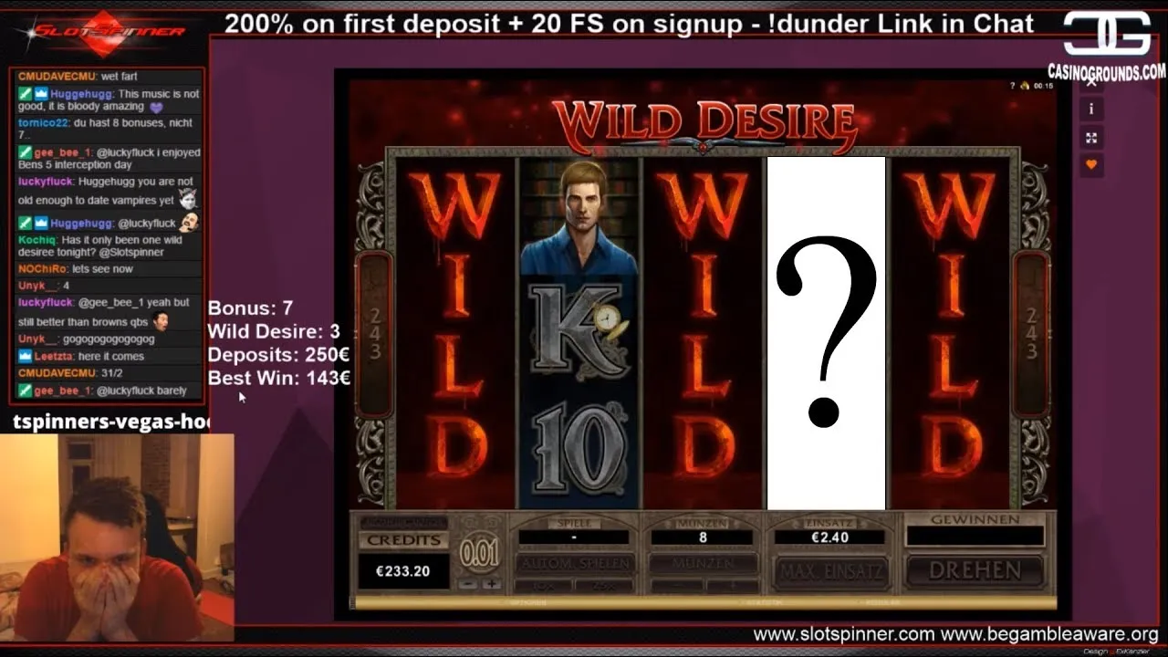 Immortal Romance: MEGA WIN on Wild Desire Feature!