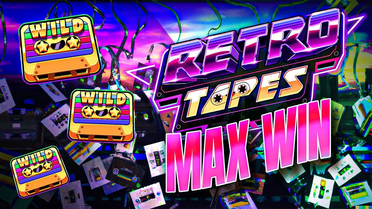 Retro Tapes: HUGE 10,000x Win on Relax Gaming Slot!