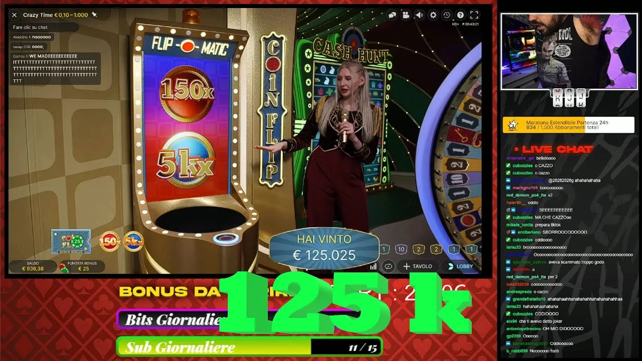 Crazy Time 5000x Win! Epic Bonus Round & Huge Reaction!