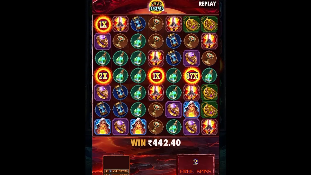 Fire Portals 410x Free Spins Triggered Live