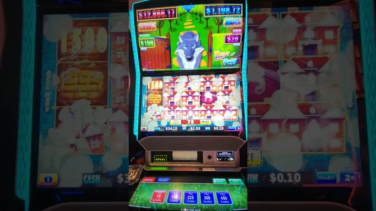 HUGE Win on Huff N' More Puff Slot by Light & Wonder!