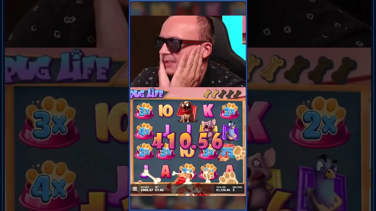 Pug Life: Roshtein's Massive 2981x Win on Hacksaw!