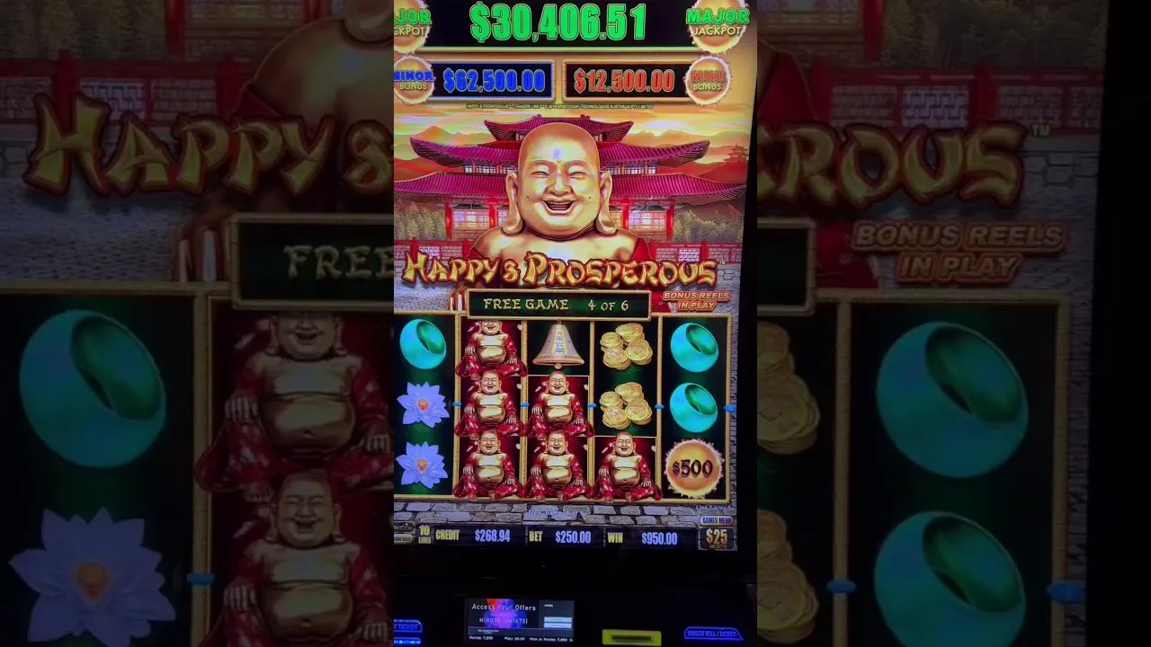 Happy Prosperous Free Games Win, Aristocrat Slot