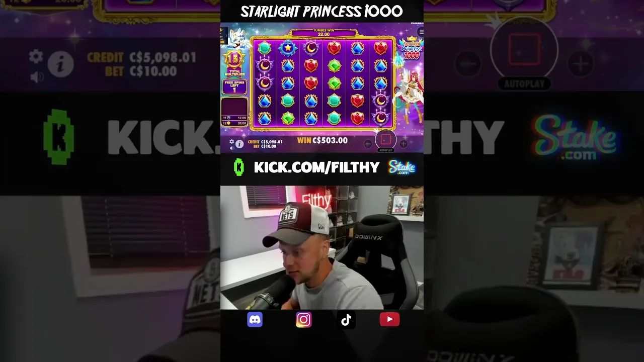 Starlight Princess 1000 171x Bonus, Free Spins Win