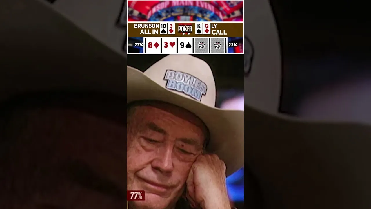 Doyle Brunson's Legendary Texas Hold'em Win at sensor.casino
