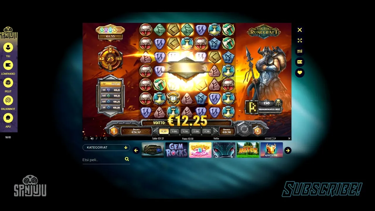 Viking Runecraft Mega Win Bonus, 5000x potential