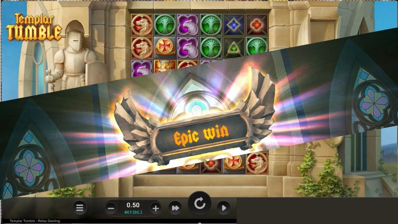 Templar Tumble Big Free Spins: 74x Win on 0.50 Bet