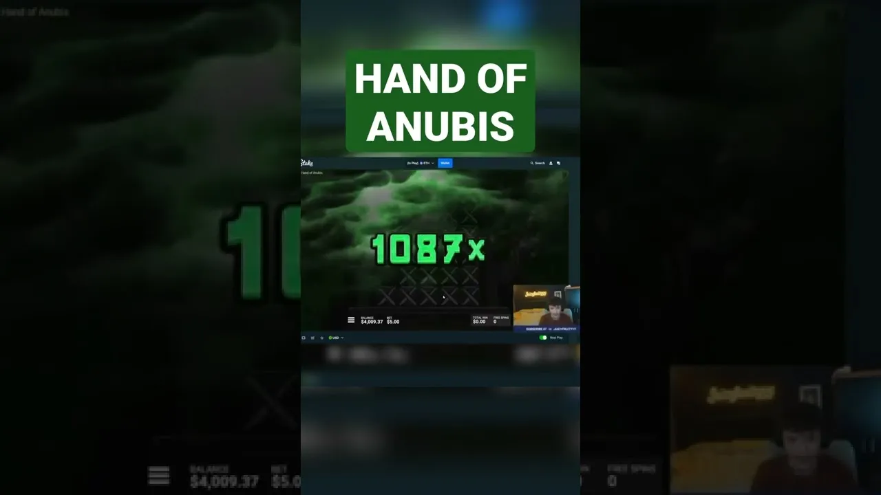 Hand of Anubis Slot: Enormous 1198x Multiplier Win!