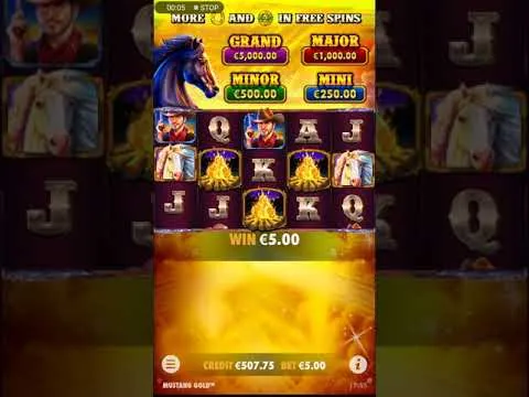 Mustang Gold 128x Big Jackpot Win on a Single Spin
