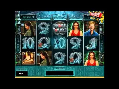 Immortal Romance: Big Win Triggered by Free Spins!