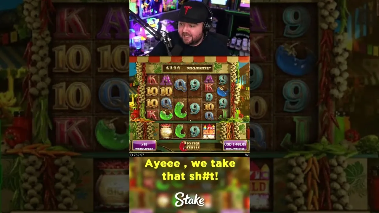 Extra Chilli Megaways Stake, 1,713x Multiplier