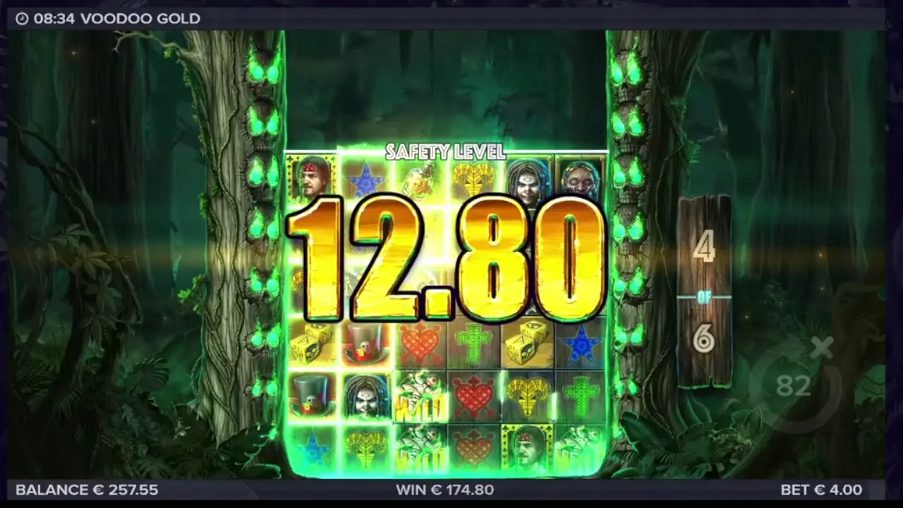 Voodoo Gold Bonus Free Drops: 446.24 Payout
