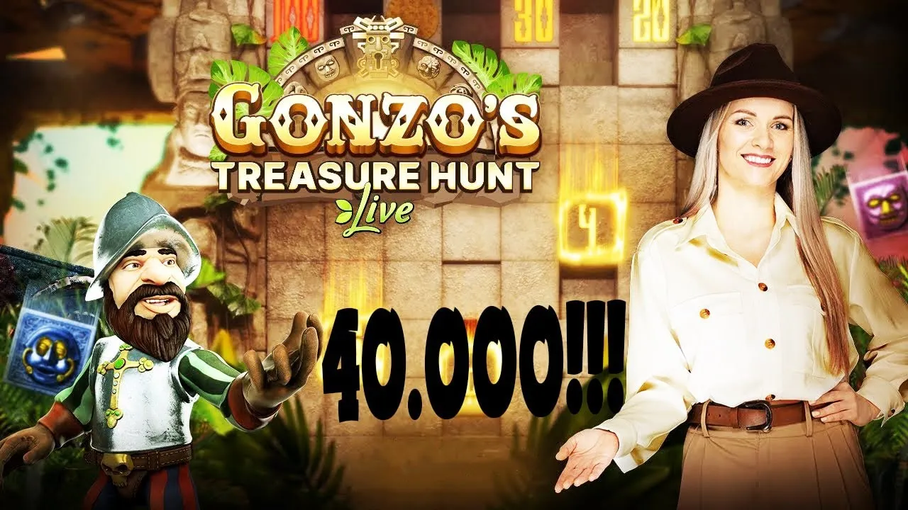 Gonzo's Treasure Hunt Live Big Win, 20,640 Payout