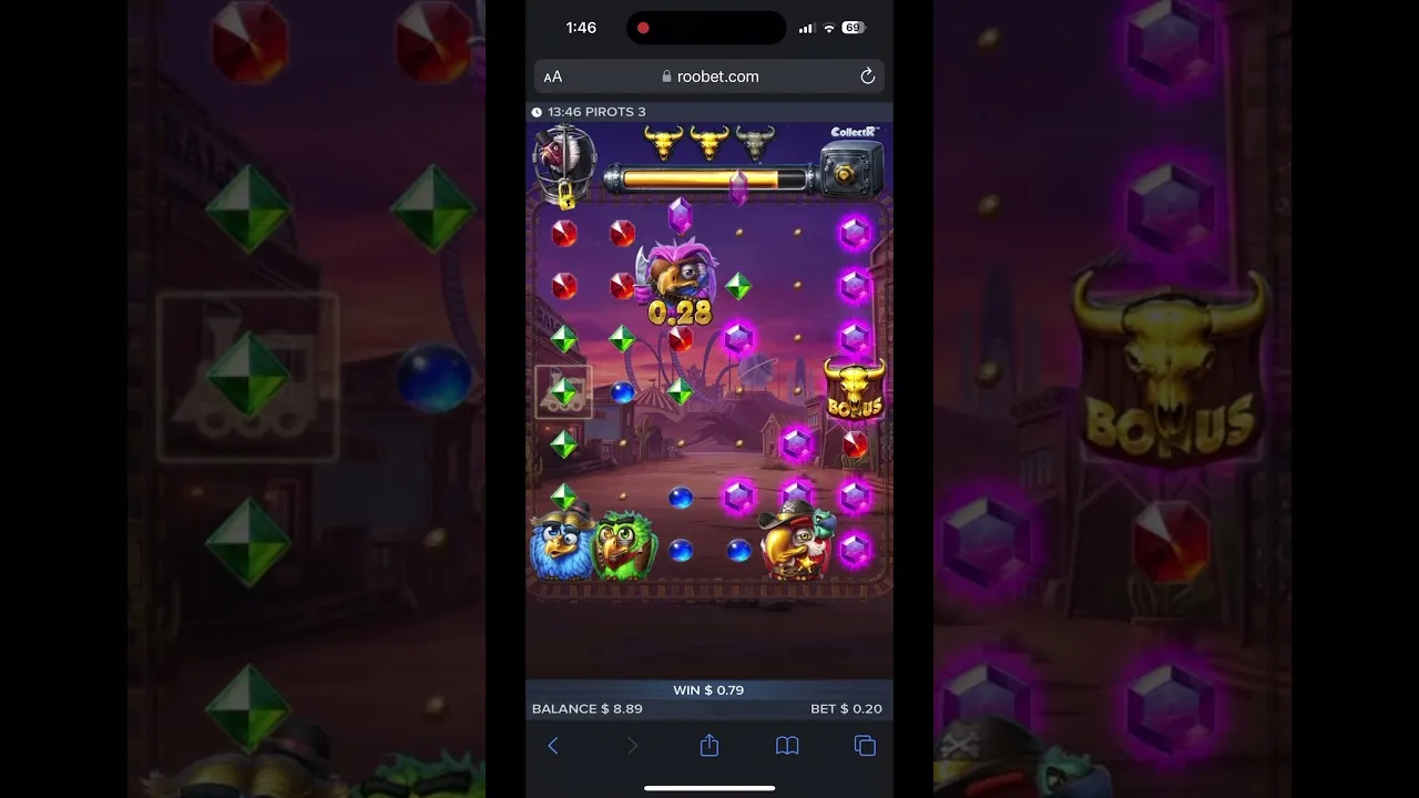 Pirots 3 Bonus Free Drops Triggered by 3 Scatters