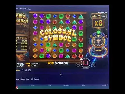 Gems Bonanza 1000x Bonus Triggered, Wild Gems
