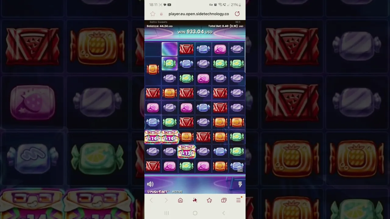 Retro Sweets 10000x Max Win: A Cascading Round