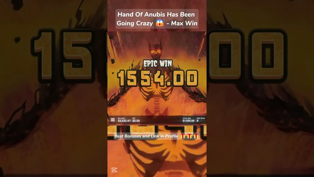 Hand of Anubis Slot: HUGE 3623x Win During Free Spins!