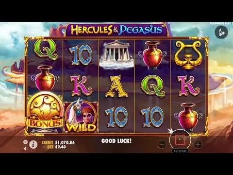 Hercules Pegasus Bonus Free Spins: 3 Bonus Symbols