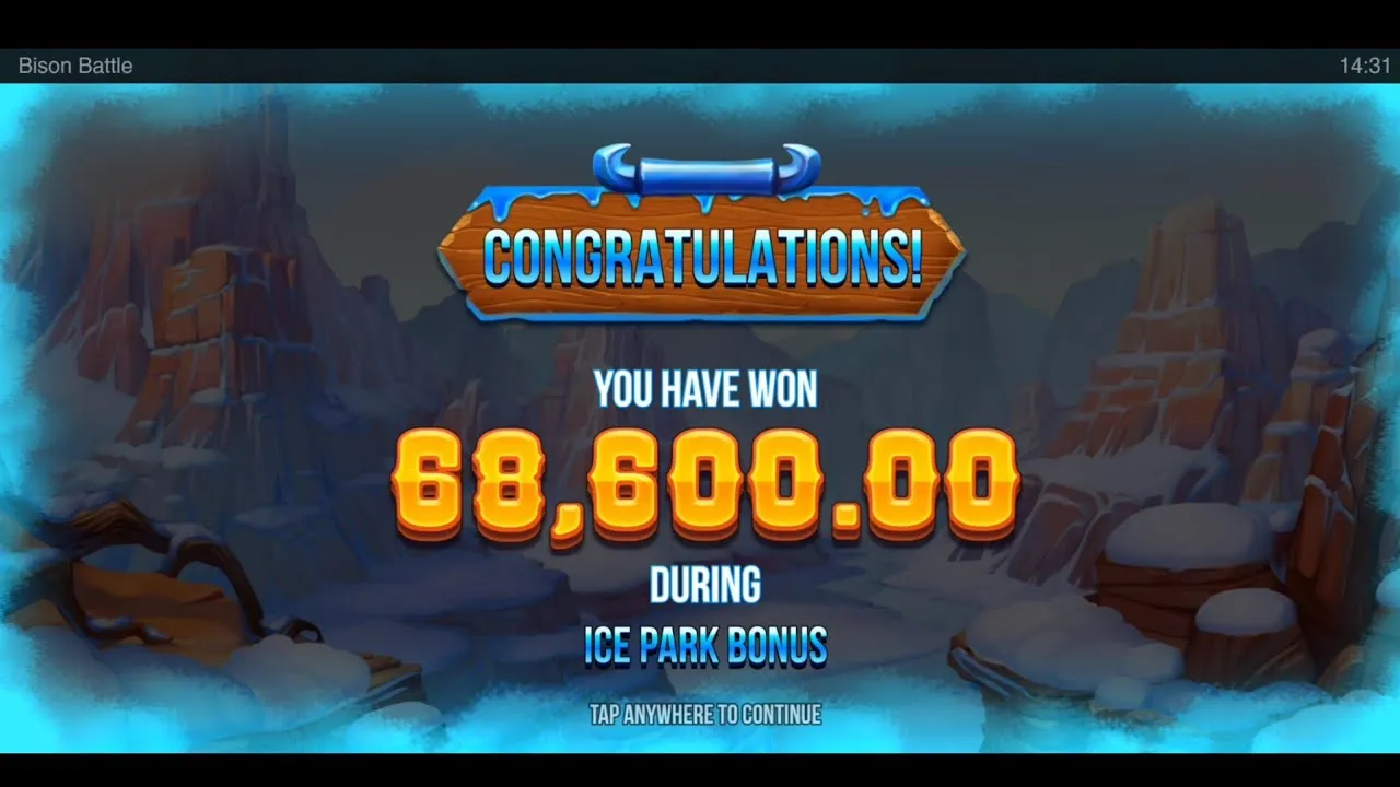 Bison Battle: 490x Win - Ice Park Bonus Buy (Push Gaming)