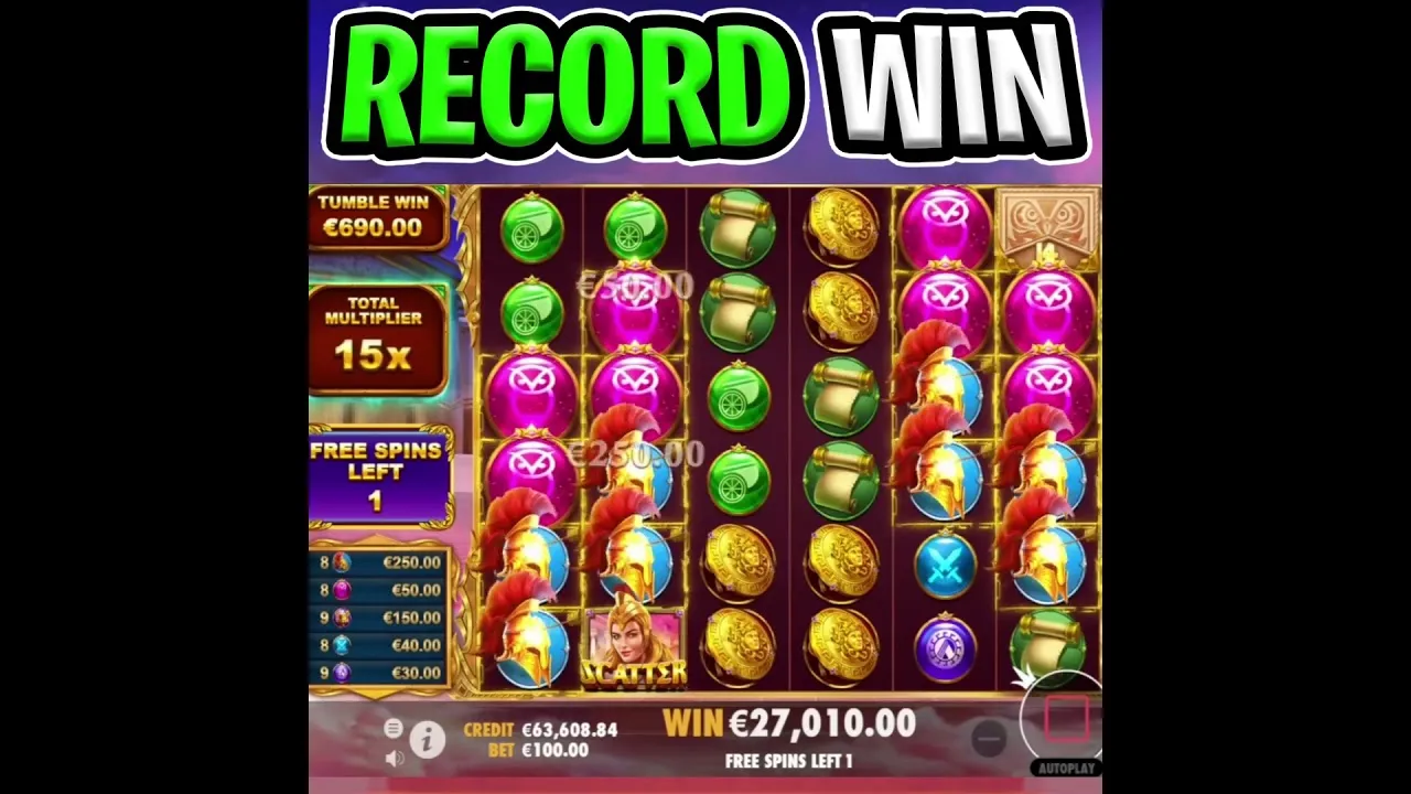 Wisdom of Athena: Watch a Player Win a HUGE 288x Multiplier!