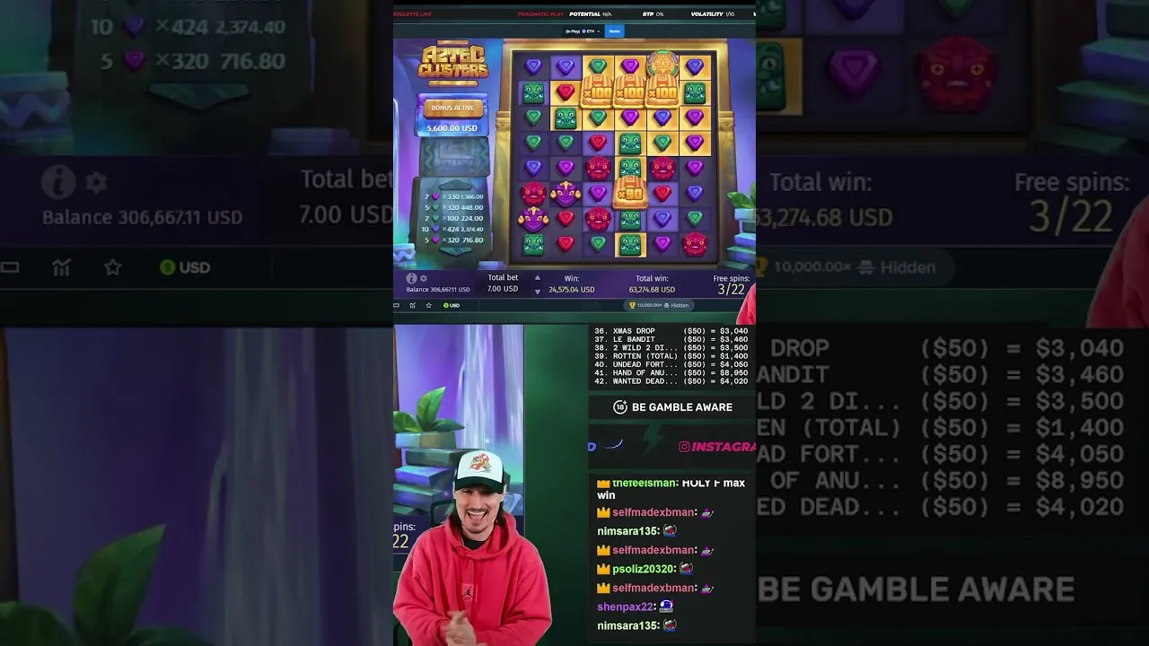 Aztec Clusters 10000x Max Win on 3rd Spin
