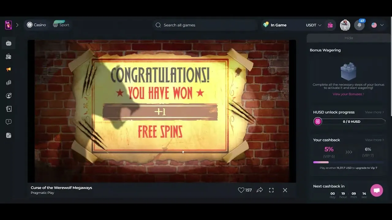 Curse of the Werewolf Megaways Slot: Pragmatic Win!