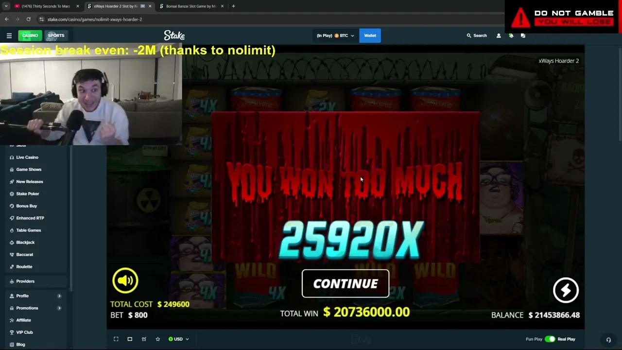 xWays Hoarder xSplit: 25920x MAX WIN Jackpot by Nolimit City!