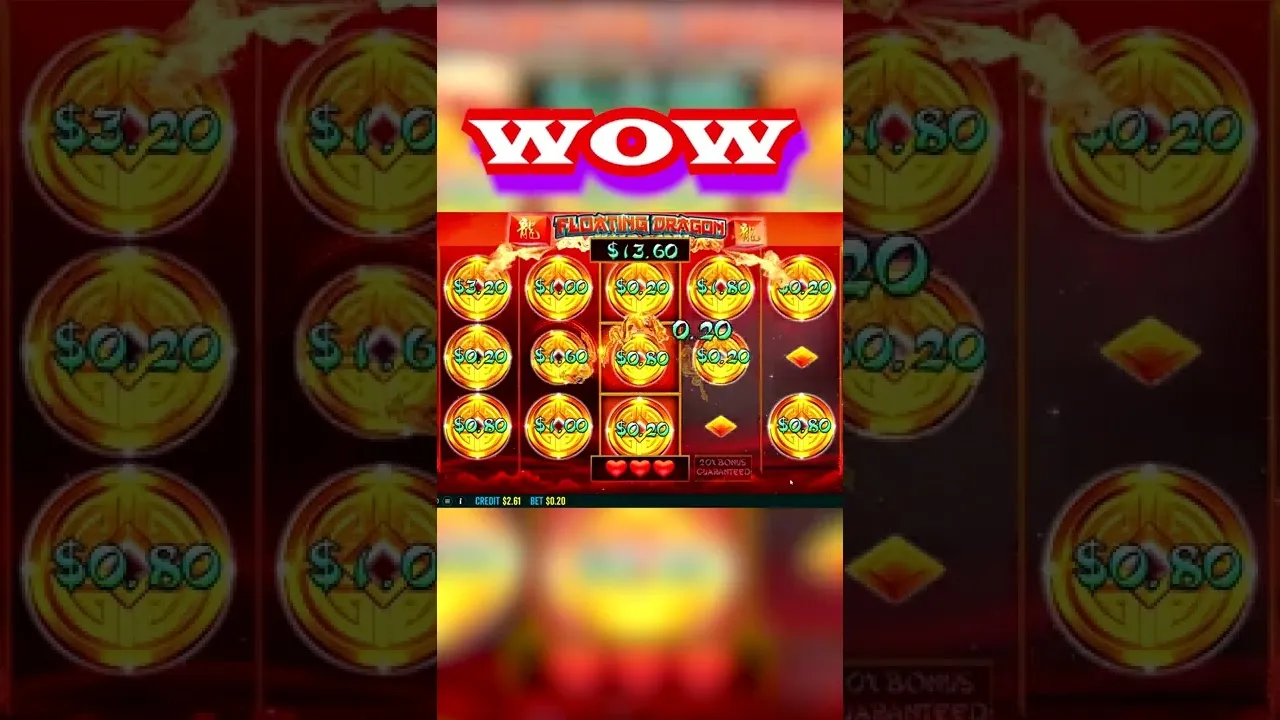 Floating Dragon 90x Bonus Round: Coin Symbol Win