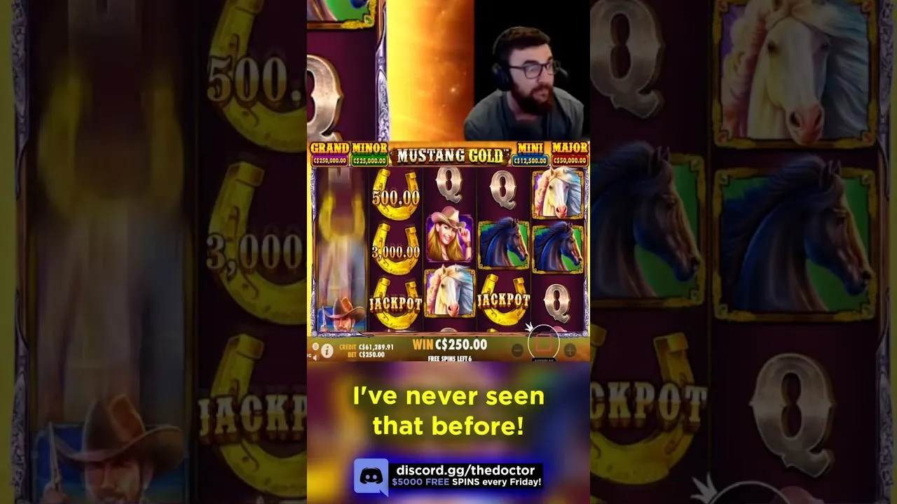 Mustang Gold Bonus Free Spins, Double Jackpot Round