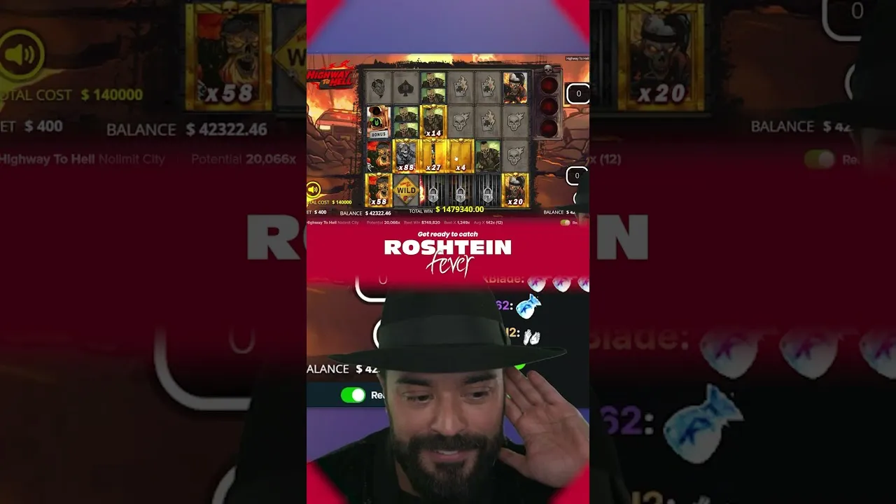 Highway to Hell big multiplier win on Nolimit City