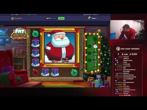 Fat Santa Max Win: Xposed's 676x Roobet Bonus