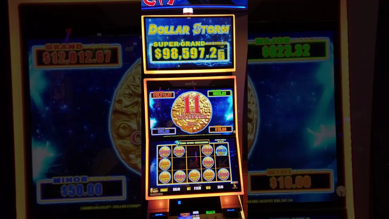 Dollar Storm Slot: Triggering the Hold & Spin Bonus!