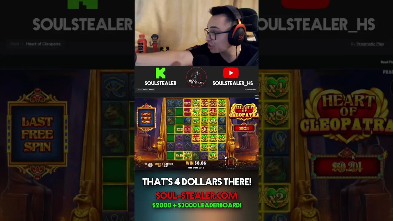 Heart of Cleopatra Big Bonus, 18-second clip