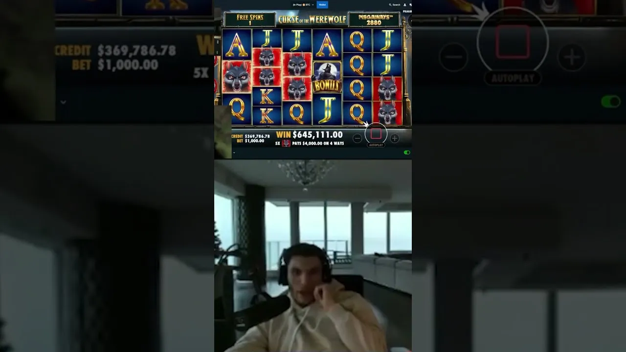 Curse of the Werewolf Megaways: Huge $809,000 Win!