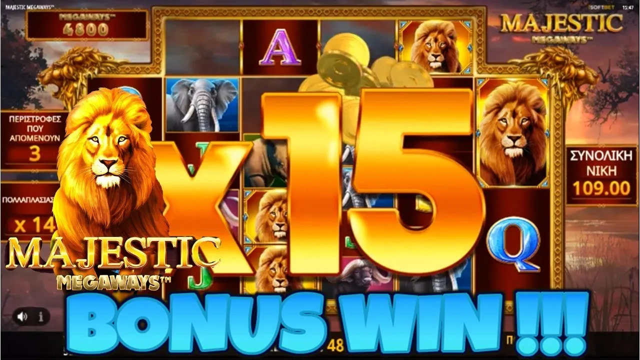 Majestic Megaways Slots Bonus Round, 146s Clip