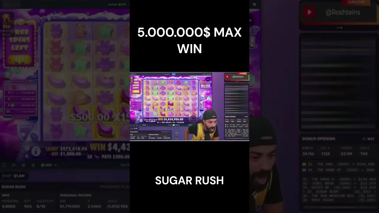 Sugar Rush: Witness a $5,000,000 MAX WIN from Pragmatic Play!